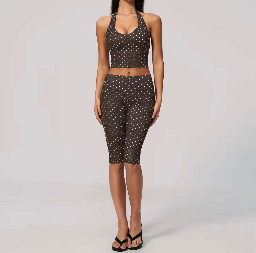 Ensemble - Débardeur PushUp / Capri • Grenat