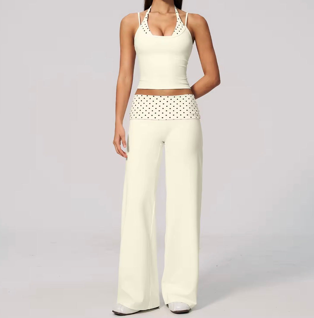 Ensemble Débardeur Duo / Flare Legging • Grenat