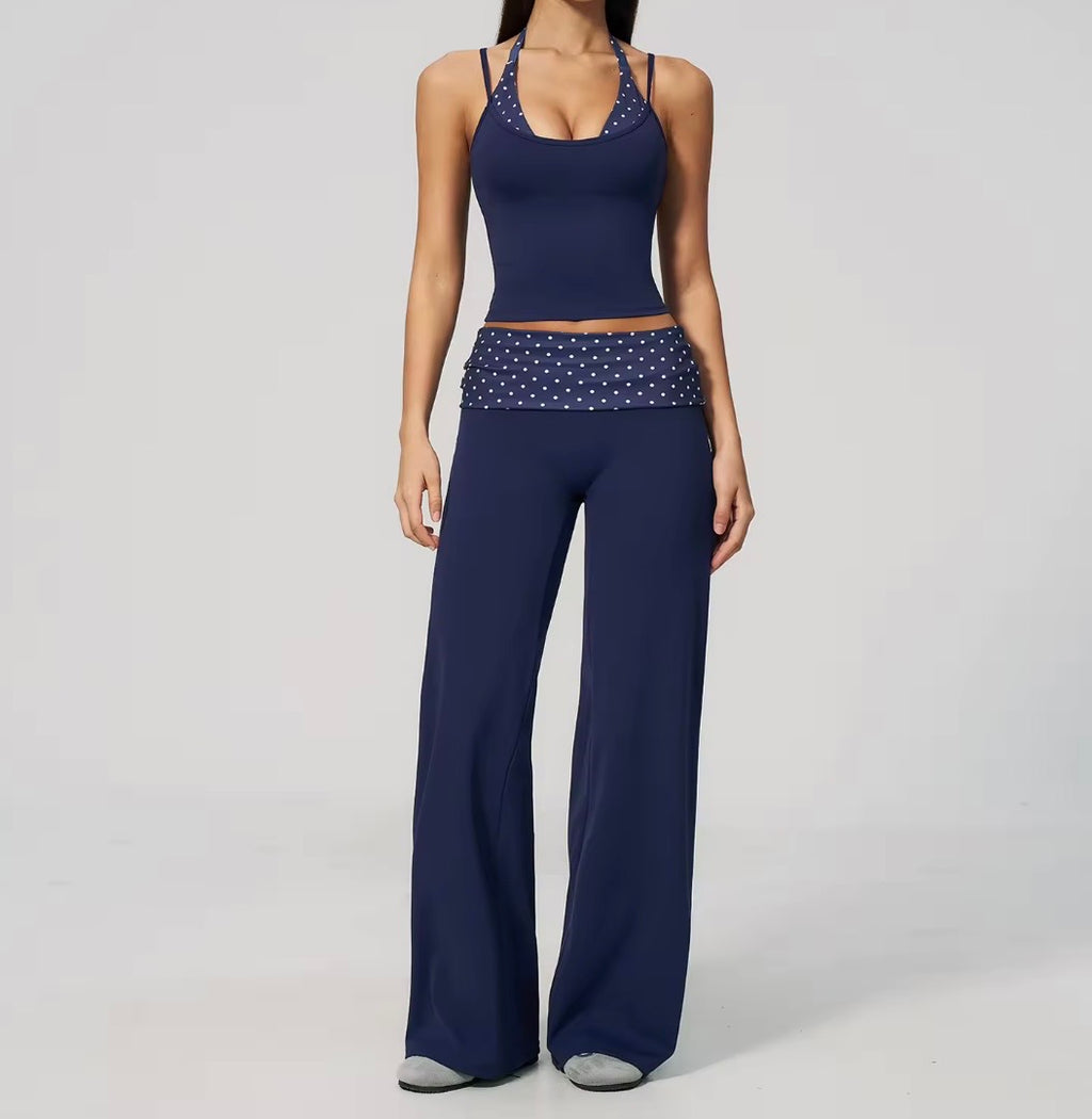 Ensemble Débardeur Duo / Flare Legging • Grenat