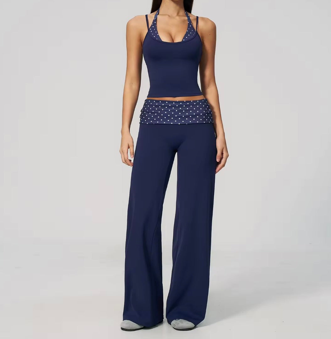 Ensemble Débardeur Duo / Flare Legging • Grenat